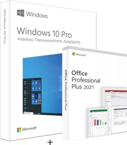 Windows 10 Professional - Retail (FQC09131) & Microsoft Office Professional Plus 2021